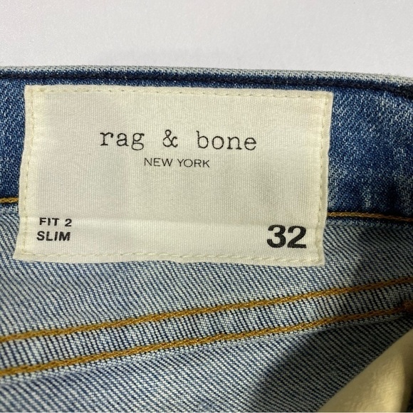 RAG & BONE Men’s Fit 2 Slim Jeans in Jamie Wash 32 - Picture 6 of 8